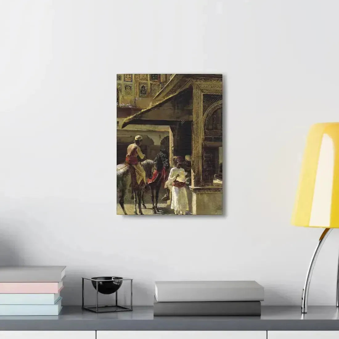 Edwin Lord Weeks (1849-1903) Hindu Merchants - Canvas Wall Art - The Sticker Space