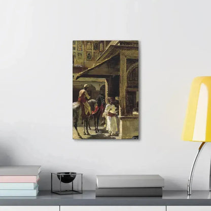 Edwin Lord Weeks (1849-1903) Hindu Merchants - Canvas Wall Art - The Sticker Space