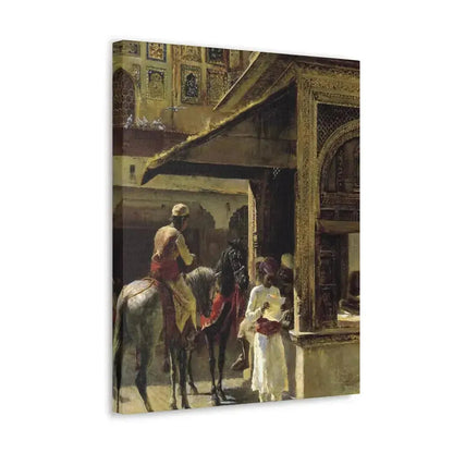 Edwin Lord Weeks (1849-1903) Hindu Merchants - Canvas Wall Art - The Sticker Space
