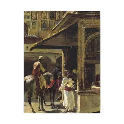 Edwin Lord Weeks (1849-1903) Hindu Merchants - Canvas Wall Art - The Sticker Space
