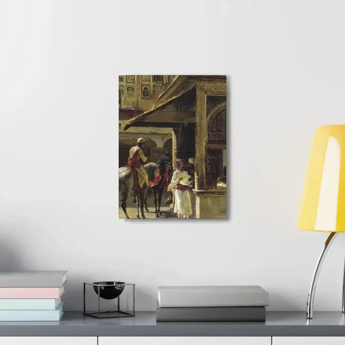 Edwin Lord Weeks (1849-1903) Hindu Merchants - Canvas Wall Art - The Sticker Space