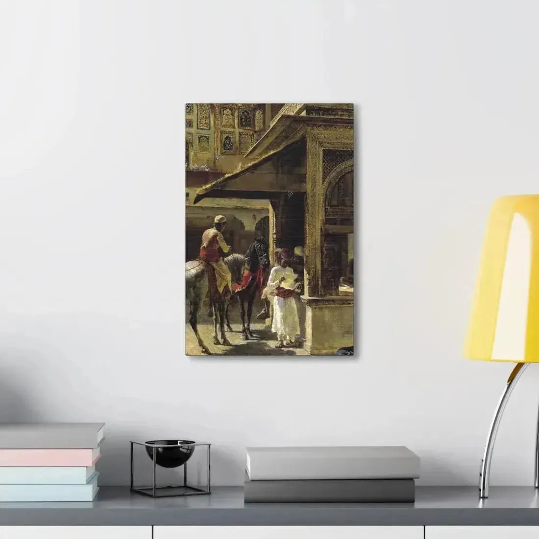 Edwin Lord Weeks (1849-1903) Hindu Merchants - Canvas Wall Art - The Sticker Space
