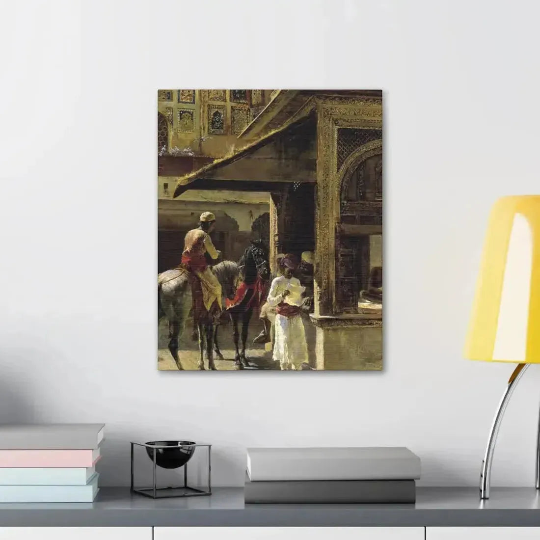 Edwin Lord Weeks (1849-1903) Hindu Merchants - Canvas Wall Art - The Sticker Space