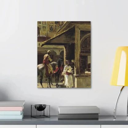 Edwin Lord Weeks (1849-1903) Hindu Merchants - Canvas Wall Art - The Sticker Space