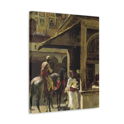 Edwin Lord Weeks (1849-1903) Hindu Merchants - Canvas Wall Art - The Sticker Space