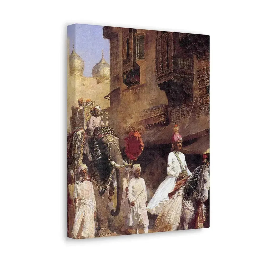 Edwin Lord Weeks (1849-1903) Indian Prince And Parade Cermony - Canvas Wall Art - The Sticker Space