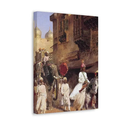 Edwin Lord Weeks (1849-1903) Indian Prince And Parade Cermony - Canvas Wall Art - The Sticker Space