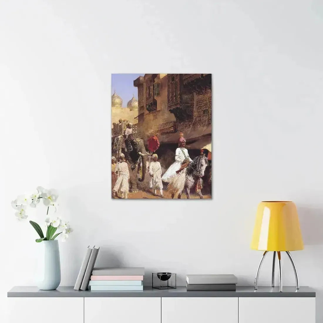 Edwin Lord Weeks (1849-1903) Indian Prince And Parade Cermony - Canvas Wall Art - The Sticker Space