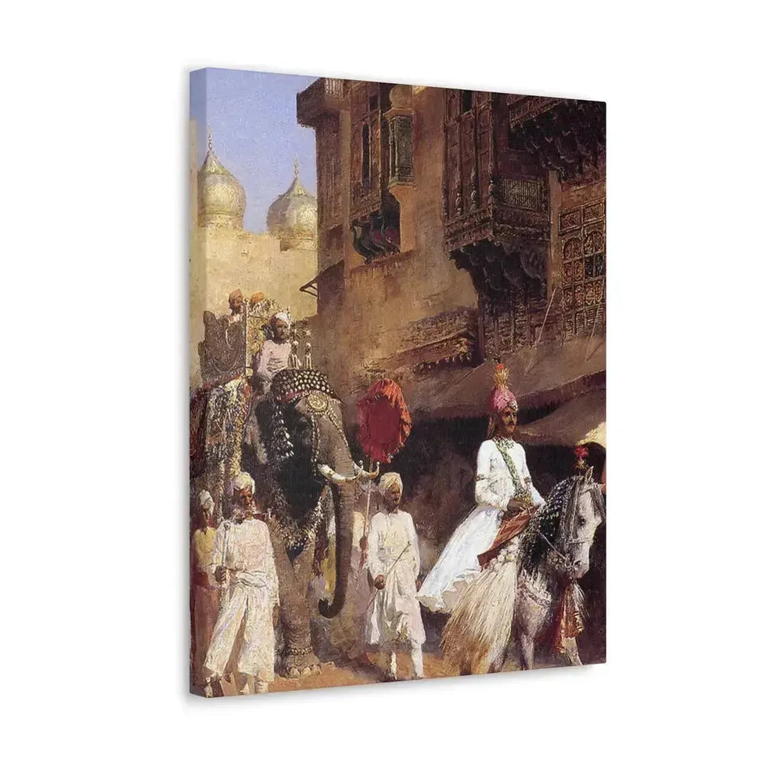 Edwin Lord Weeks (1849-1903) Indian Prince And Parade Cermony - Canvas Wall Art - The Sticker Space