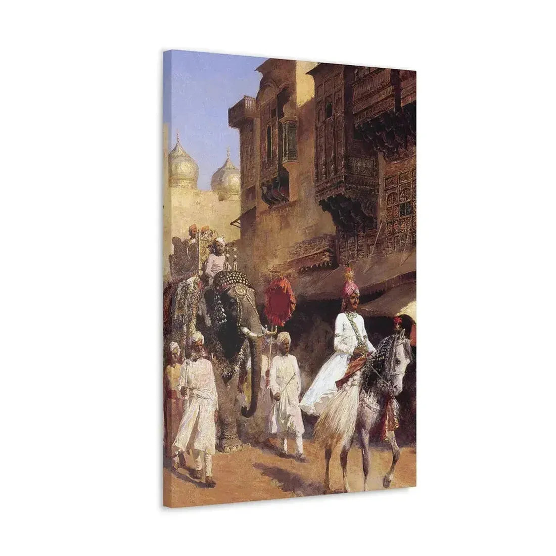 Edwin Lord Weeks (1849-1903) Indian Prince And Parade Cermony - Canvas Wall Art - The Sticker Space
