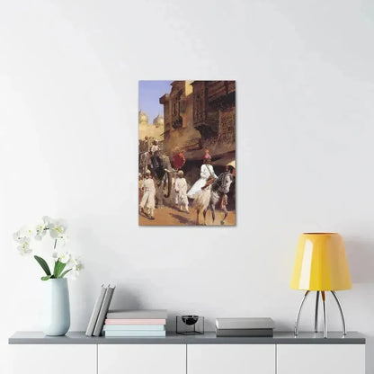 Edwin Lord Weeks (1849-1903) Indian Prince And Parade Cermony - Canvas Wall Art - The Sticker Space