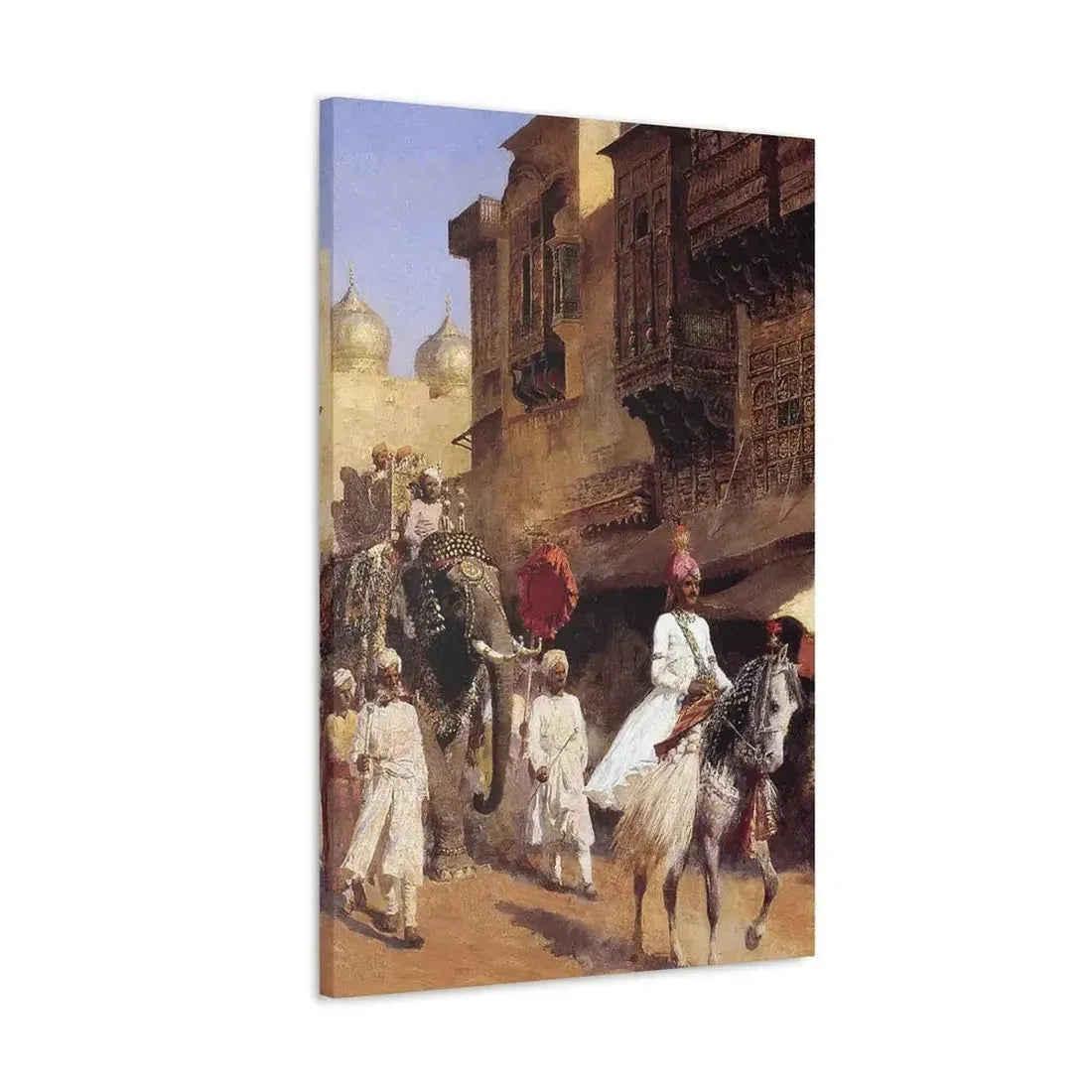Edwin Lord Weeks (1849-1903) Indian Prince And Parade Cermony - Canvas Wall Art - The Sticker Space