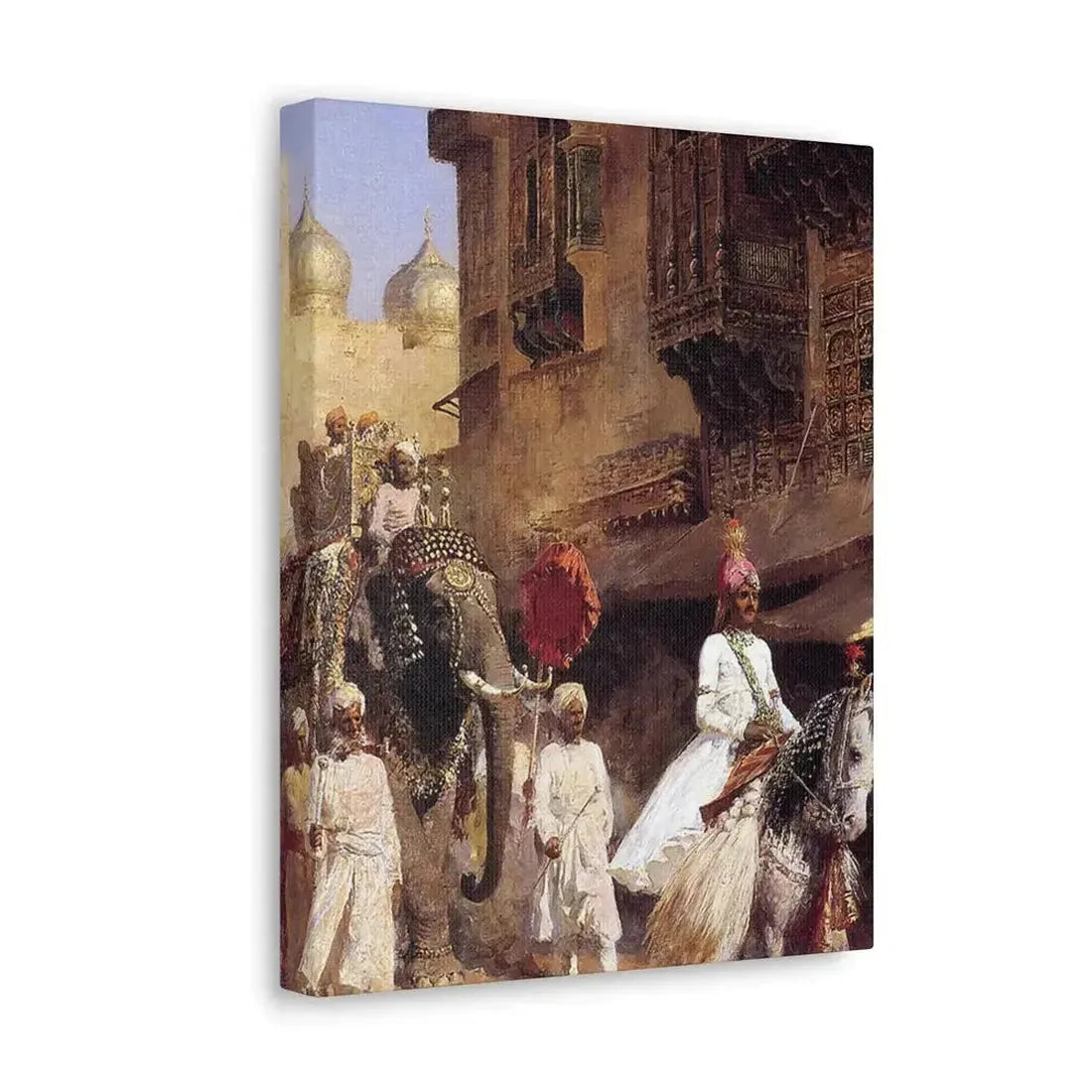 Edwin Lord Weeks (1849-1903) Indian Prince And Parade Cermony - Canvas Wall Art - The Sticker Space