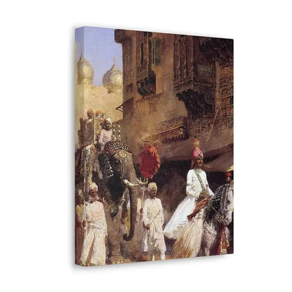 Edwin Lord Weeks (1849-1903) Indian Prince And Parade Cermony - Canvas Wall Art - The Sticker Space