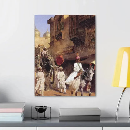 Edwin Lord Weeks (1849-1903) Indian Prince And Parade Cermony - Canvas Wall Art - The Sticker Space