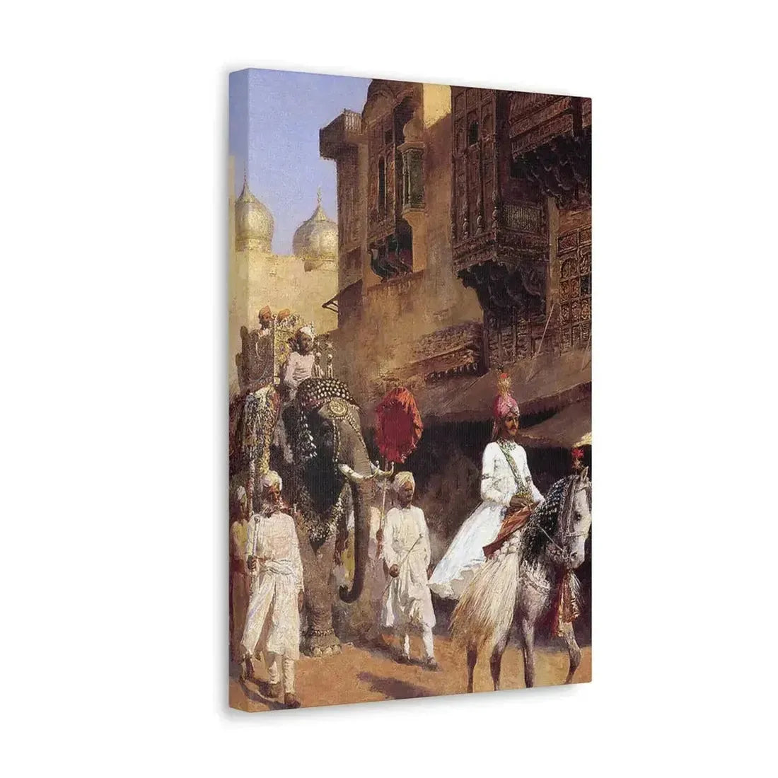 Edwin Lord Weeks (1849-1903) Indian Prince And Parade Cermony - Canvas Wall Art - The Sticker Space