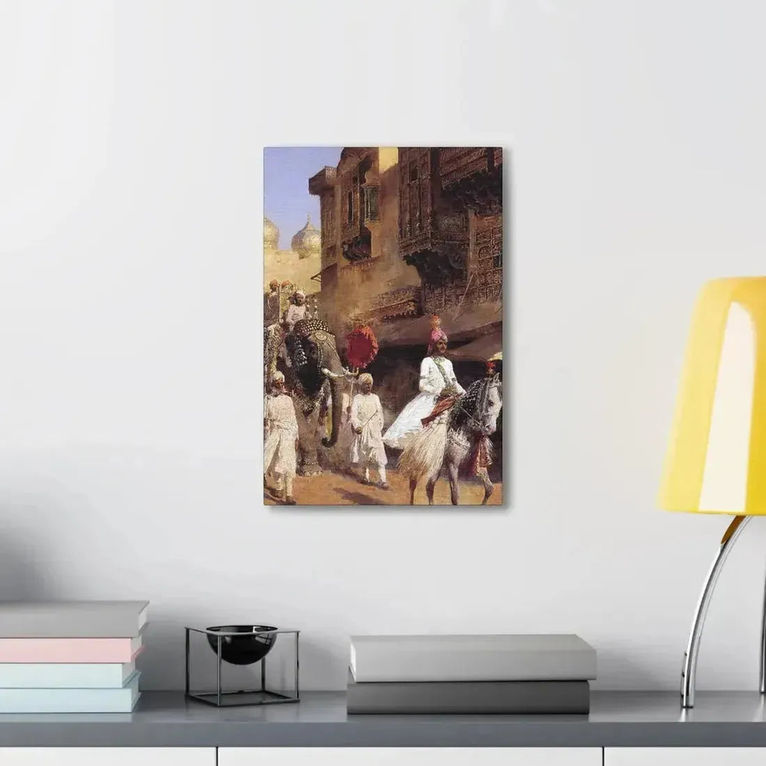 Edwin Lord Weeks (1849-1903) Indian Prince And Parade Cermony - Canvas Wall Art - The Sticker Space