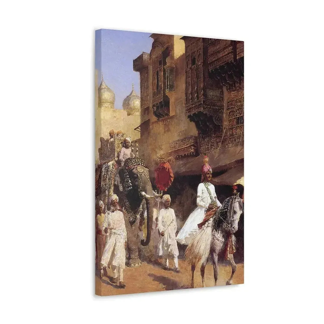 Edwin Lord Weeks (1849-1903) Indian Prince And Parade Cermony - Canvas Wall Art - The Sticker Space