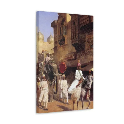 Edwin Lord Weeks (1849-1903) Indian Prince And Parade Cermony - Canvas Wall Art - The Sticker Space