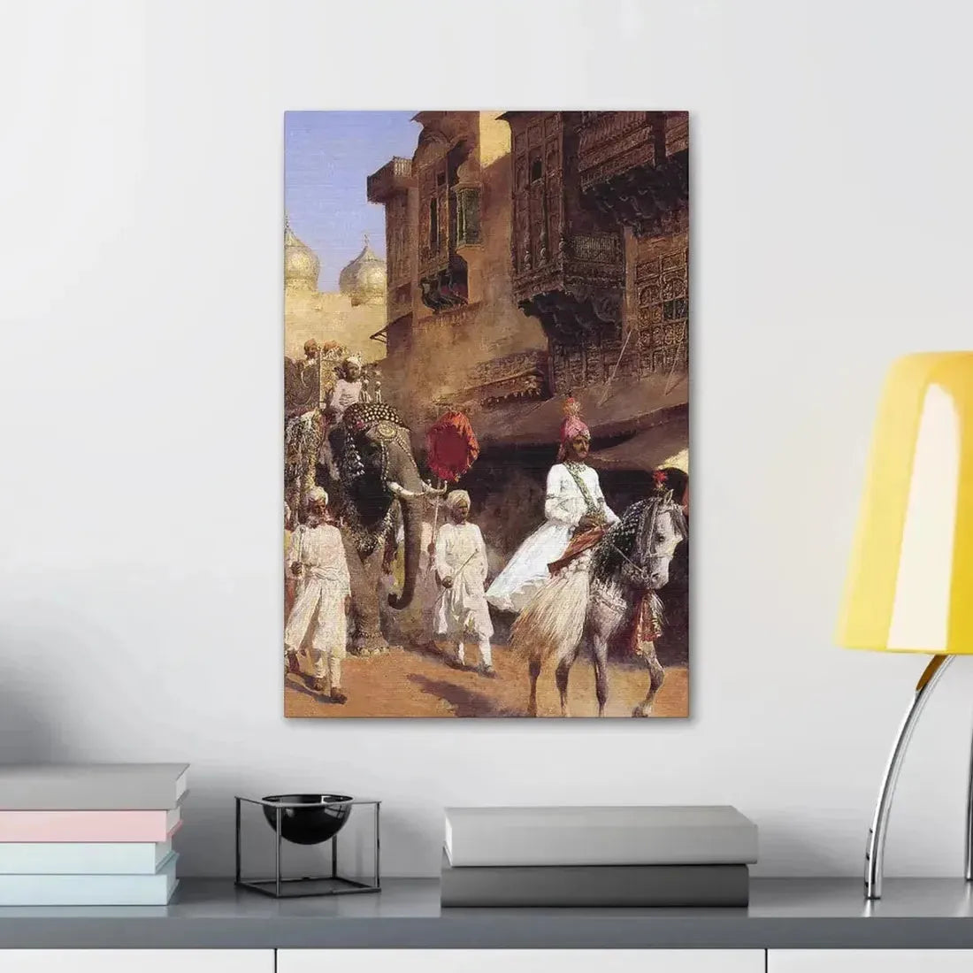 Edwin Lord Weeks (1849-1903) Indian Prince And Parade Cermony - Canvas Wall Art - The Sticker Space