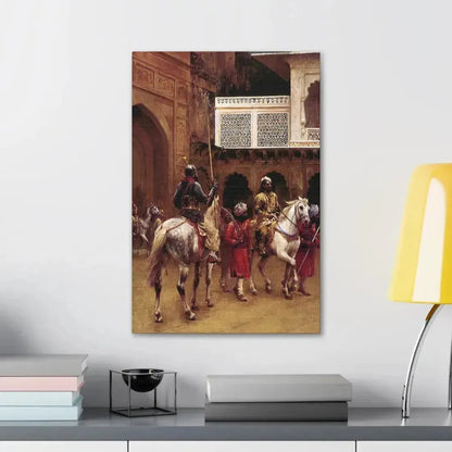 Edwin Lord Weeks (1849-1903) Indian Prince, Palace Of Agra - Canvas Wall Art - The Sticker Space