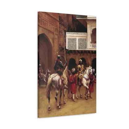 Edwin Lord Weeks (1849-1903) Indian Prince, Palace Of Agra - Canvas Wall Art - The Sticker Space
