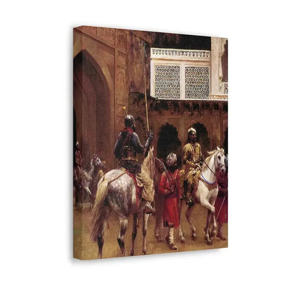 Edwin Lord Weeks (1849-1903) Indian Prince, Palace Of Agra - Canvas Wall Art - The Sticker Space
