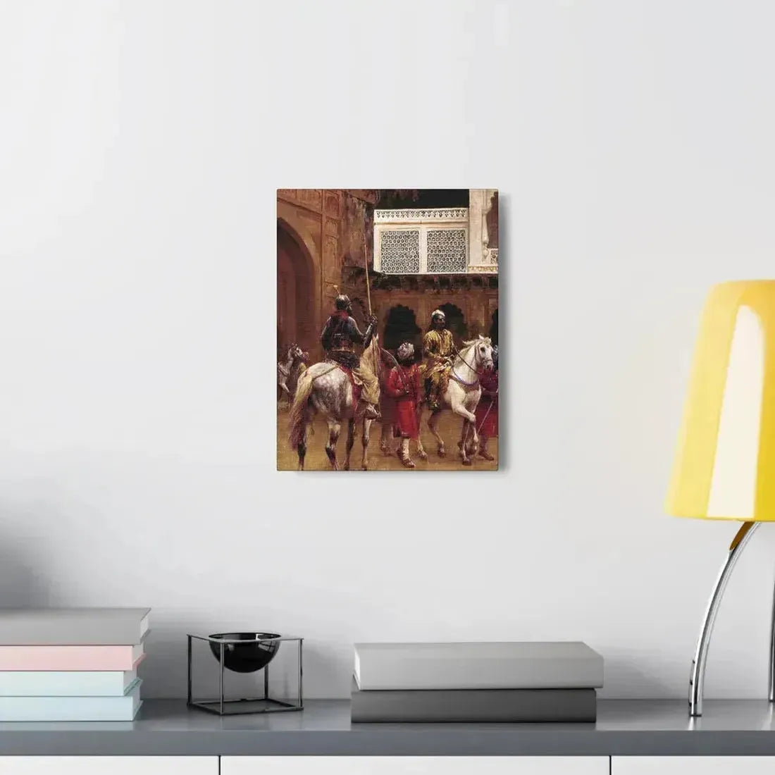 Edwin Lord Weeks (1849-1903) Indian Prince, Palace Of Agra - Canvas Wall Art - The Sticker Space