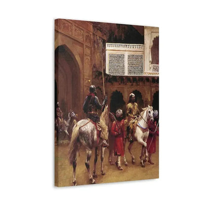 Edwin Lord Weeks (1849-1903) Indian Prince, Palace Of Agra - Canvas Wall Art - The Sticker Space