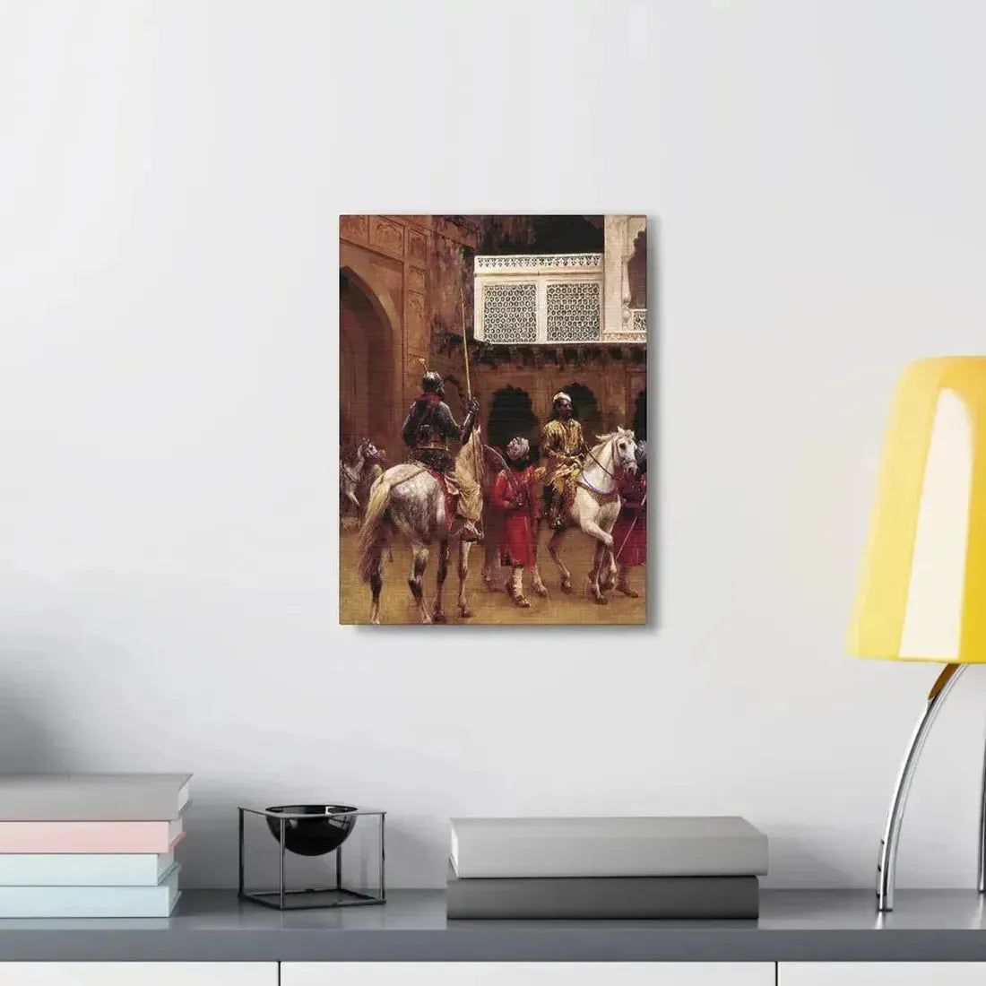 Edwin Lord Weeks (1849-1903) Indian Prince, Palace Of Agra - Canvas Wall Art - The Sticker Space