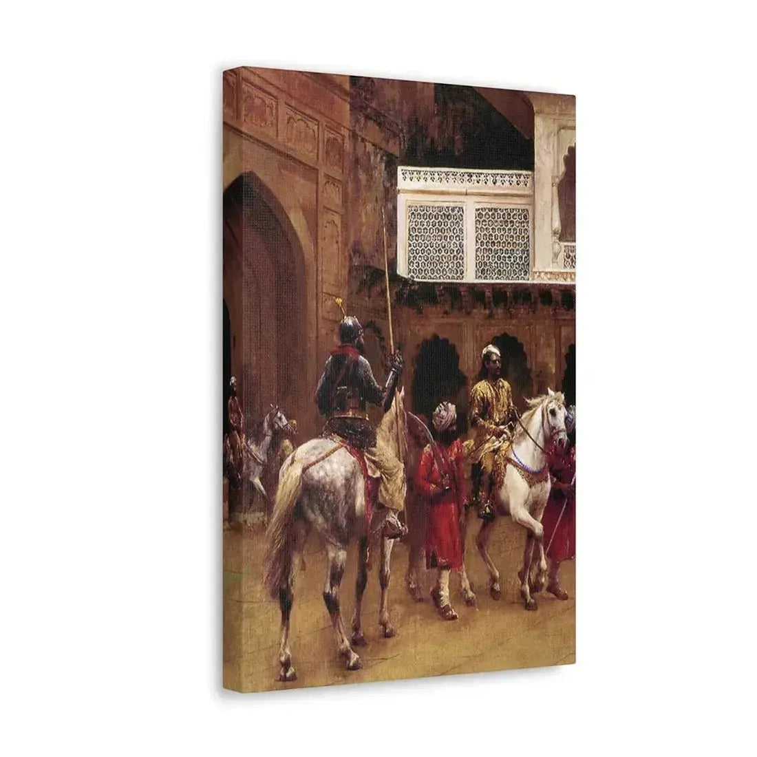 Edwin Lord Weeks (1849-1903) Indian Prince, Palace Of Agra - Canvas Wall Art - The Sticker Space