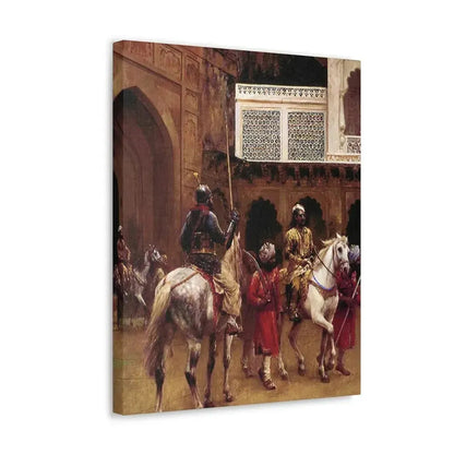 Edwin Lord Weeks (1849-1903) Indian Prince, Palace Of Agra - Canvas Wall Art - The Sticker Space