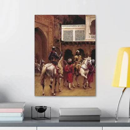 Edwin Lord Weeks (1849-1903) Indian Prince, Palace Of Agra - Canvas Wall Art - The Sticker Space