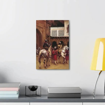 Edwin Lord Weeks (1849-1903) Indian Prince, Palace Of Agra - Canvas Wall Art - The Sticker Space