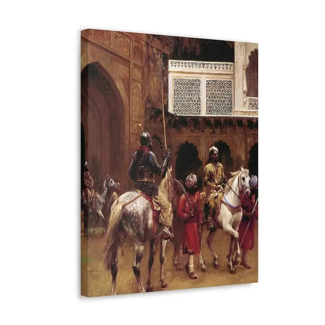 Edwin Lord Weeks (1849-1903) Indian Prince, Palace Of Agra - Canvas Wall Art - The Sticker Space