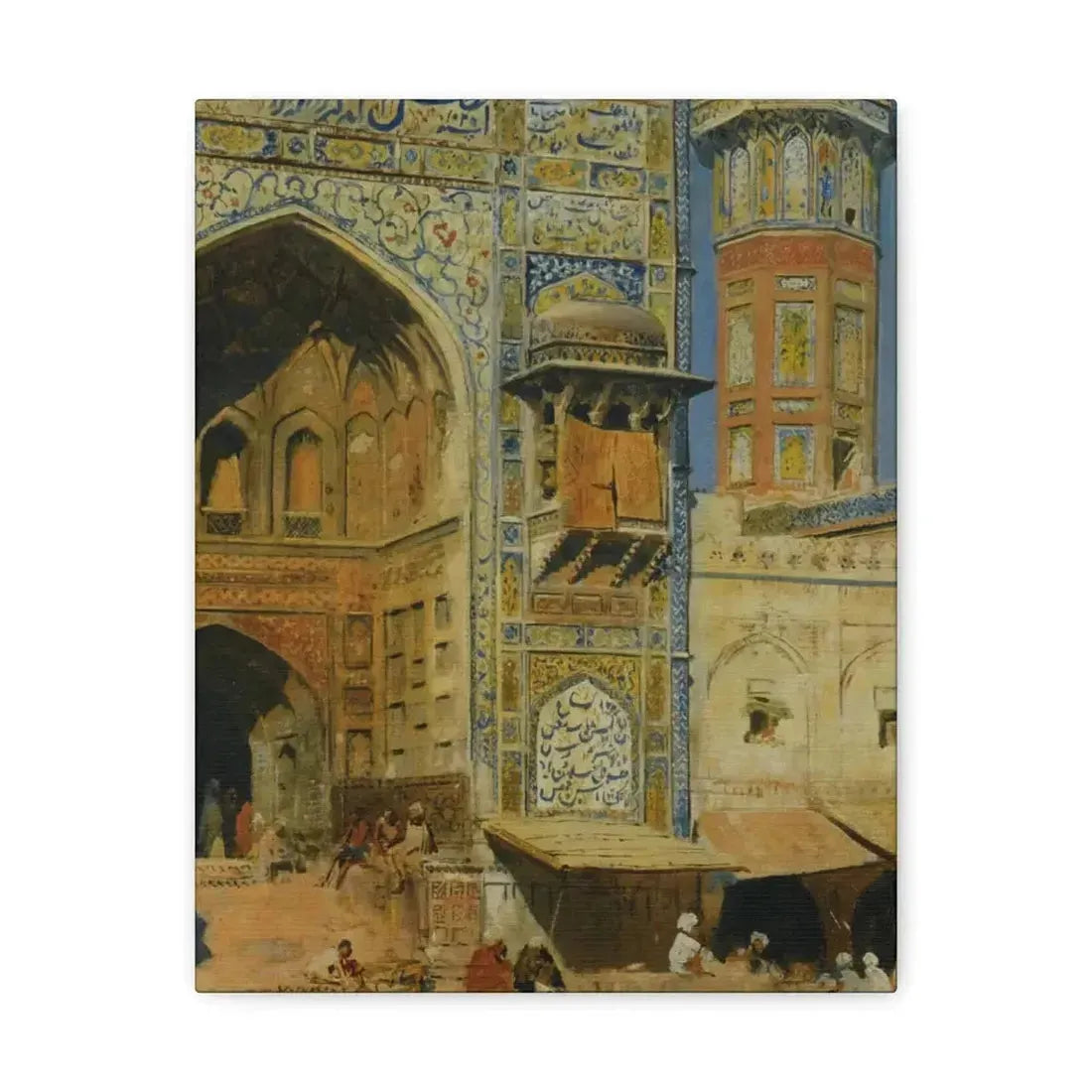 Edwin Lord Weeks (1849-1903) Jumma Musjed Lahore India - Canvas Wall Art - The Sticker Space