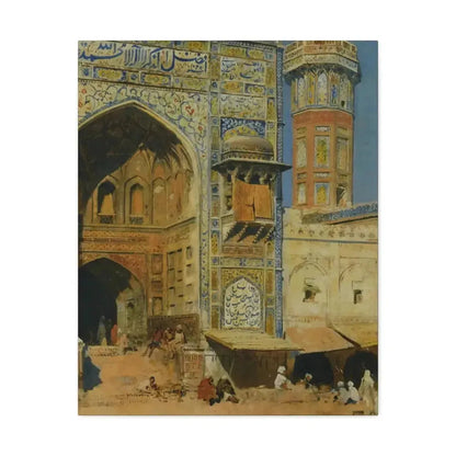 Edwin Lord Weeks (1849-1903) Jumma Musjed Lahore India - Canvas Wall Art - The Sticker Space