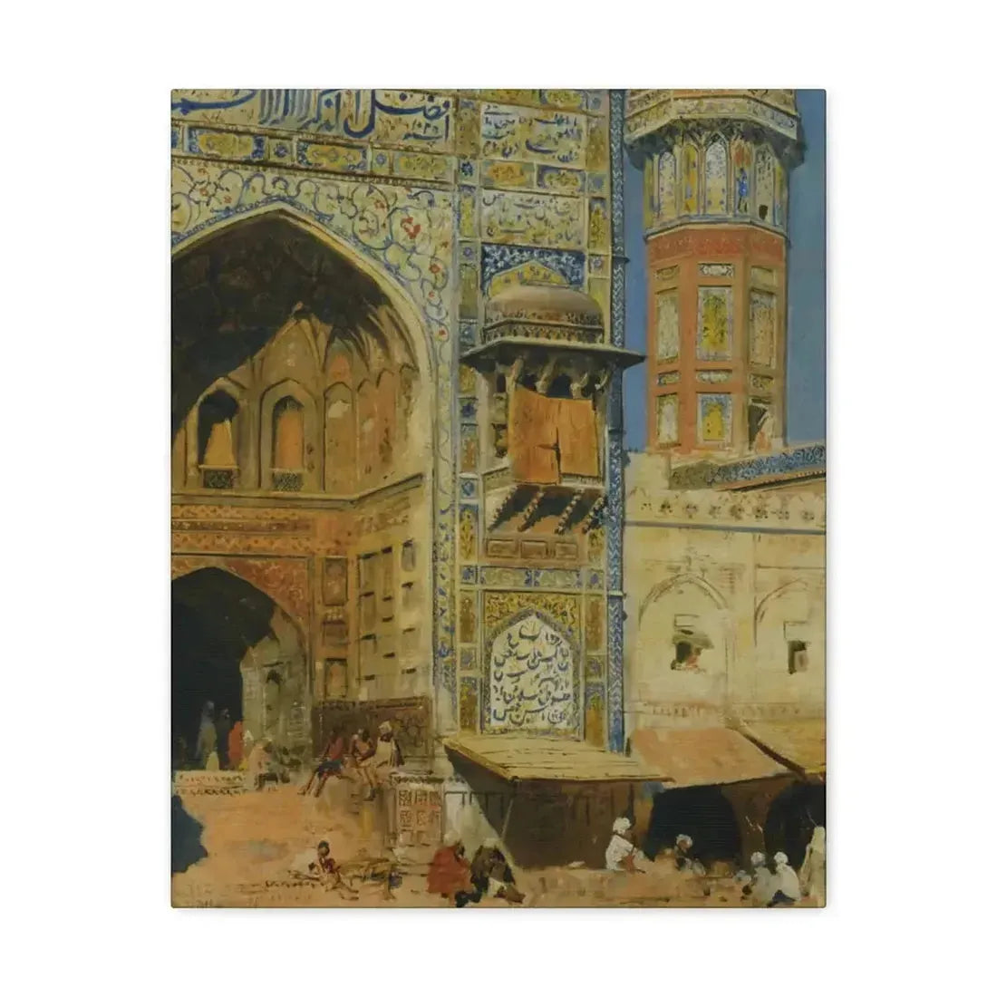 Edwin Lord Weeks (1849-1903) Jumma Musjed Lahore India - Canvas Wall Art - The Sticker Space