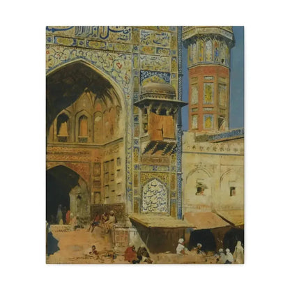 Edwin Lord Weeks (1849-1903) Jumma Musjed Lahore India - Canvas Wall Art - The Sticker Space