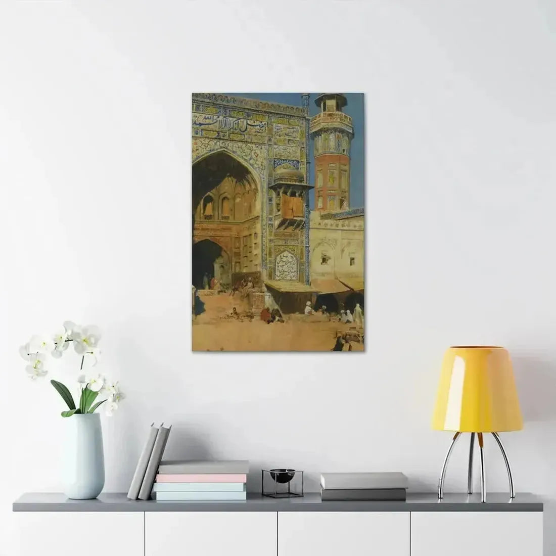 Edwin Lord Weeks (1849-1903) Jumma Musjed Lahore India - Canvas Wall Art - The Sticker Space