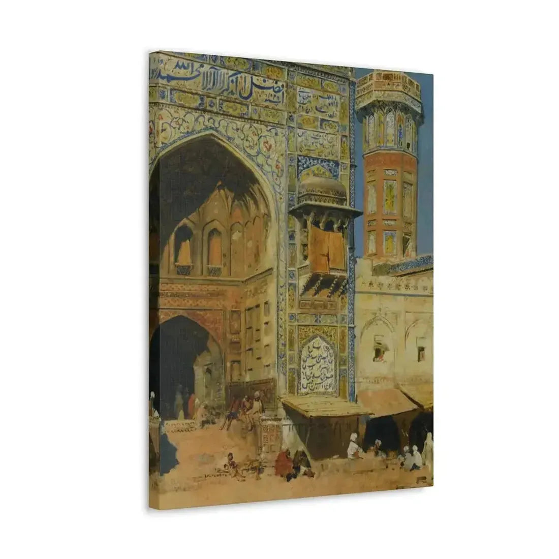 Edwin Lord Weeks (1849-1903) Jumma Musjed Lahore India - Canvas Wall Art - The Sticker Space