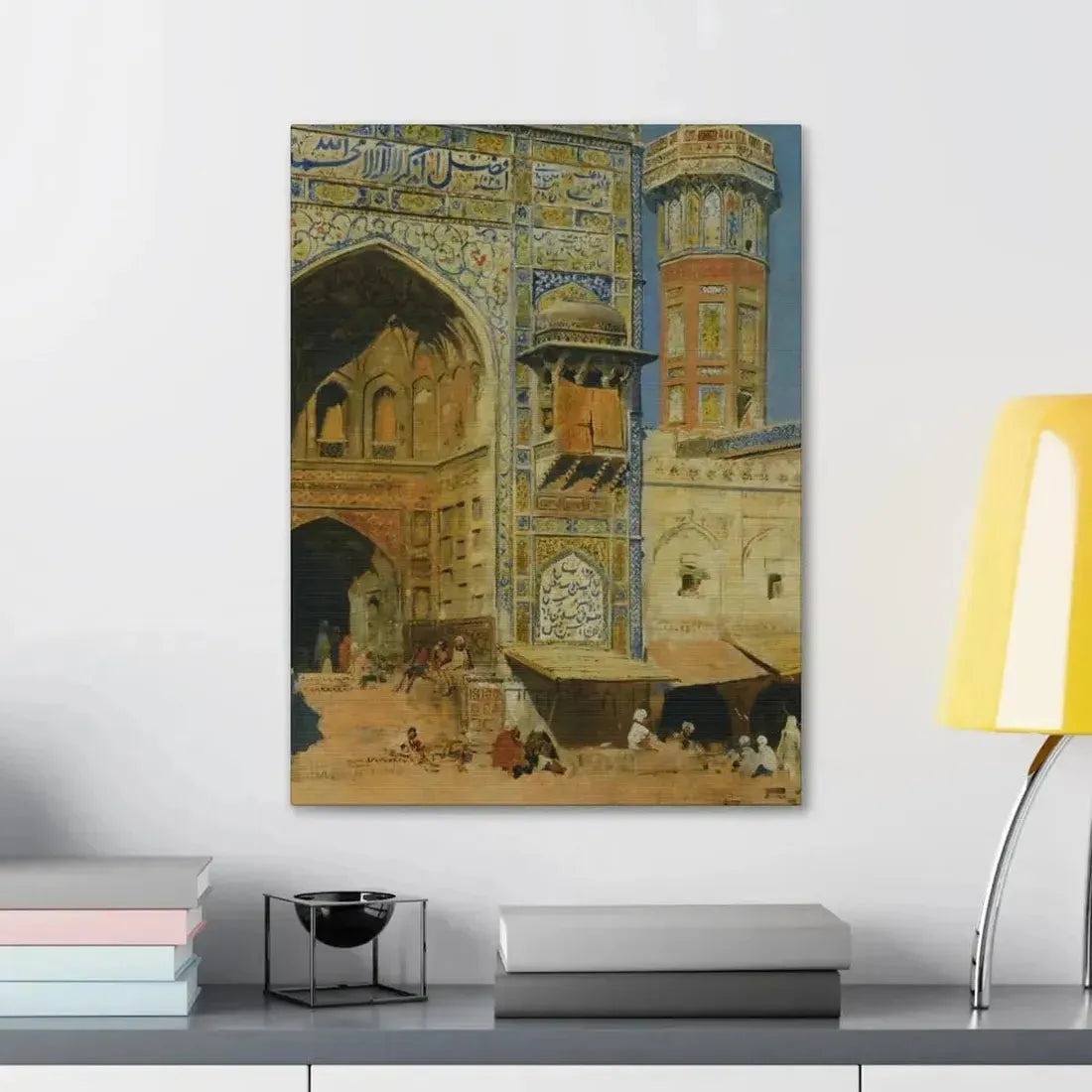 Edwin Lord Weeks (1849-1903) Jumma Musjed Lahore India - Canvas Wall Art - The Sticker Space