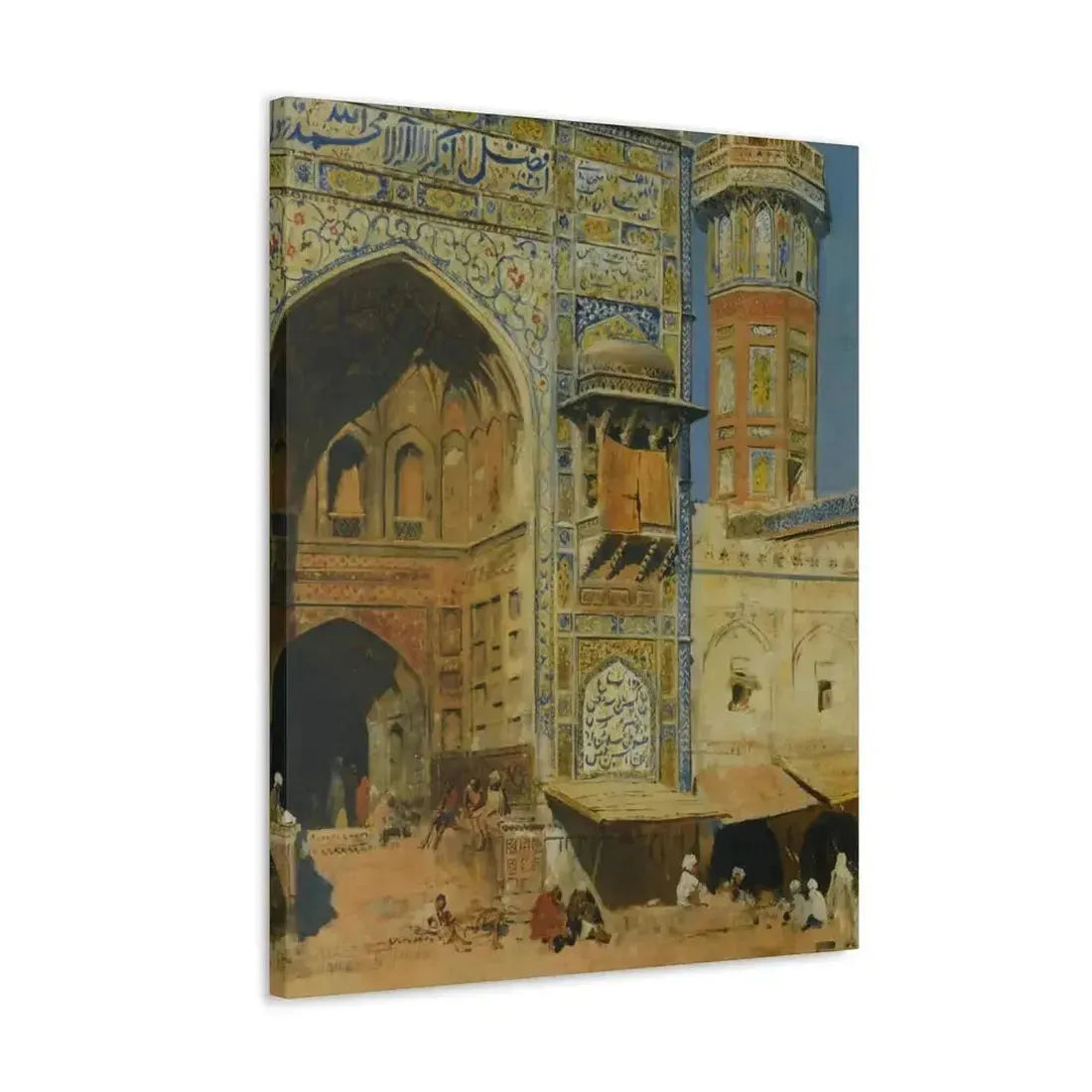 Edwin Lord Weeks (1849-1903) Jumma Musjed Lahore India - Canvas Wall Art - The Sticker Space