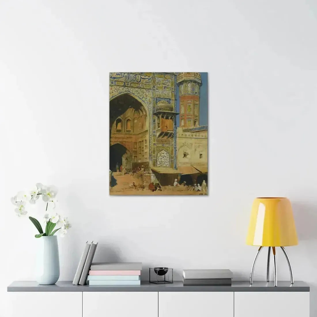Edwin Lord Weeks (1849-1903) Jumma Musjed Lahore India - Canvas Wall Art - The Sticker Space
