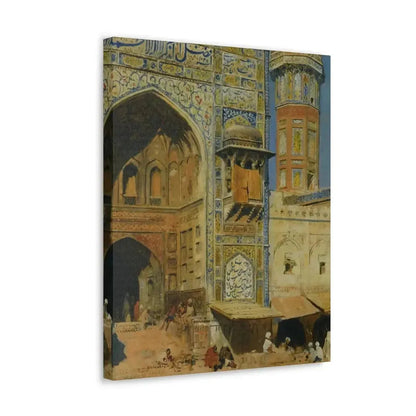 Edwin Lord Weeks (1849-1903) Jumma Musjed Lahore India - Canvas Wall Art - The Sticker Space