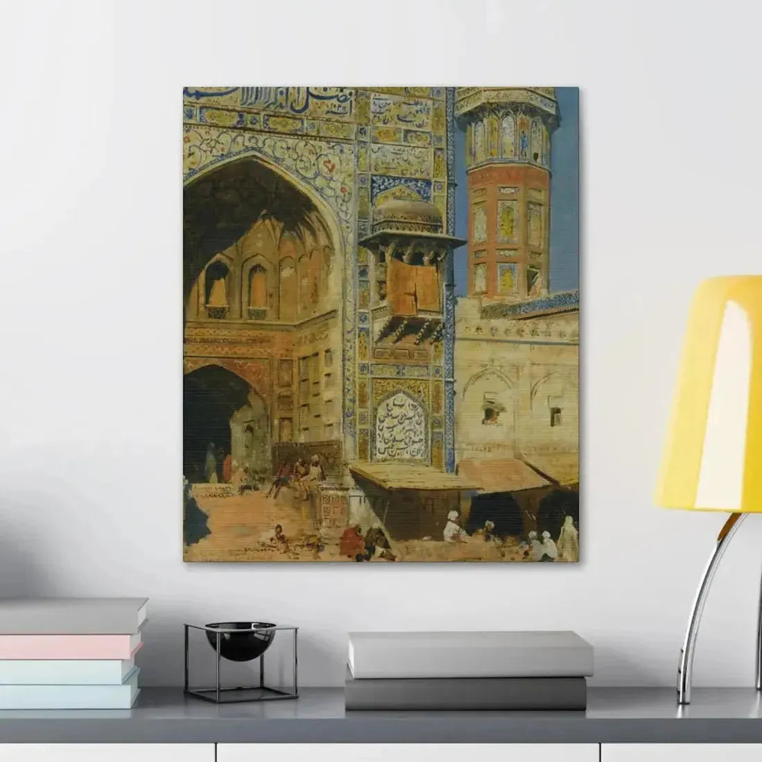 Edwin Lord Weeks (1849-1903) Jumma Musjed Lahore India - Canvas Wall Art - The Sticker Space