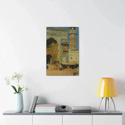 Edwin Lord Weeks (1849-1903) Jumma Musjed Lahore India - Canvas Wall Art - The Sticker Space