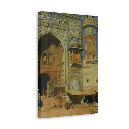 Edwin Lord Weeks (1849-1903) Jumma Musjed Lahore India - Canvas Wall Art - The Sticker Space