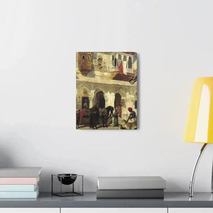 Edwin Lord Weeks (1849-1903) Rahaj Starting on a Hunt - Canvas Wall Art - The Sticker Space