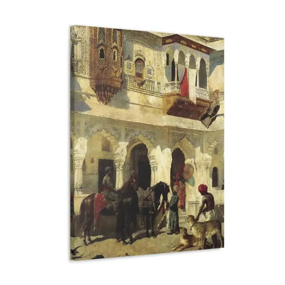 Edwin Lord Weeks (1849-1903) Rahaj Starting on a Hunt - Canvas Wall Art - The Sticker Space